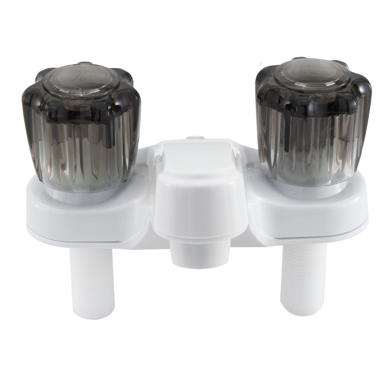 RV Bathroom Faucet In Parchment & White - 4" Lavatory Sink Tap For Camper Or Trailer