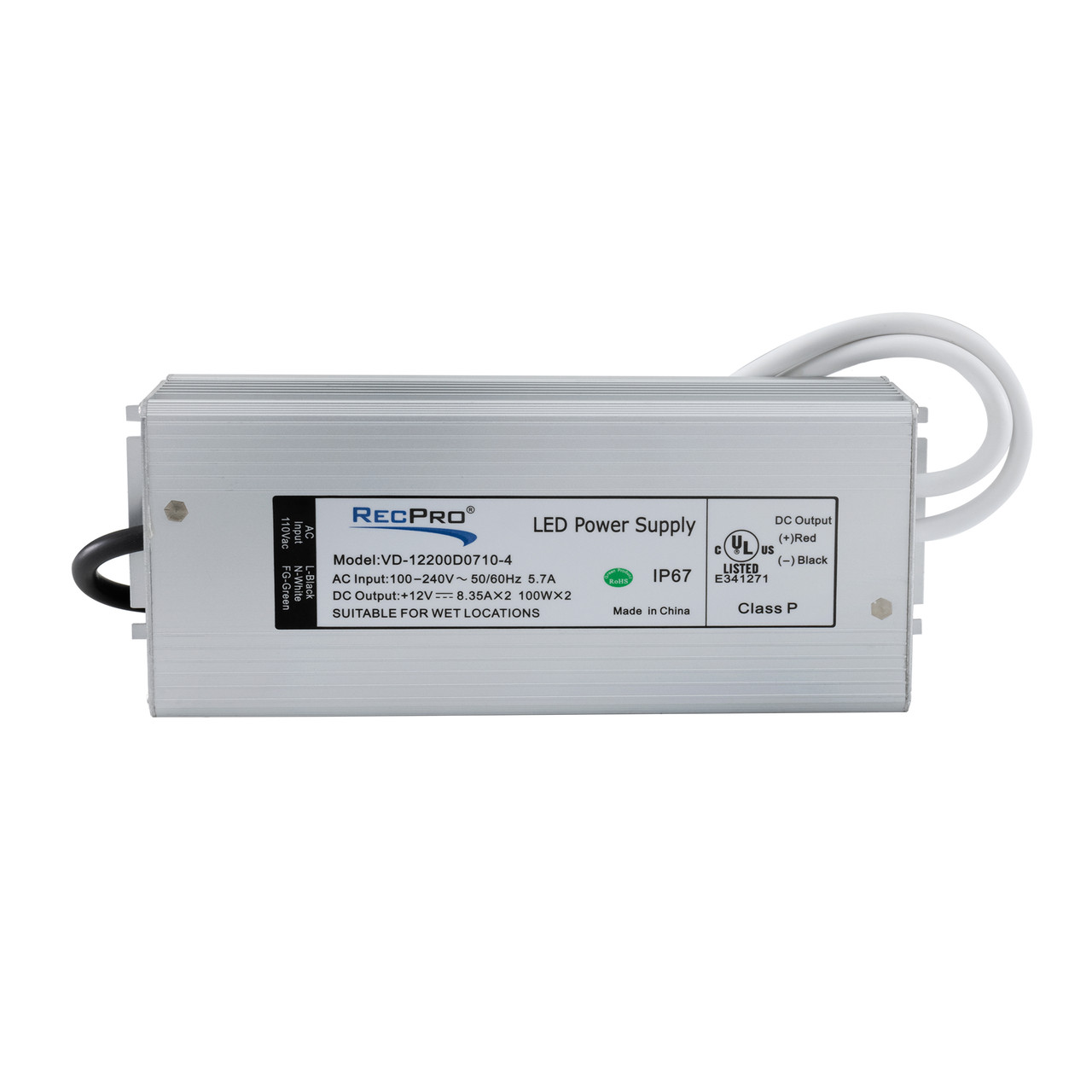 RV 120V to 12V Converter 100W Supports Two 12V Outputs RecPro