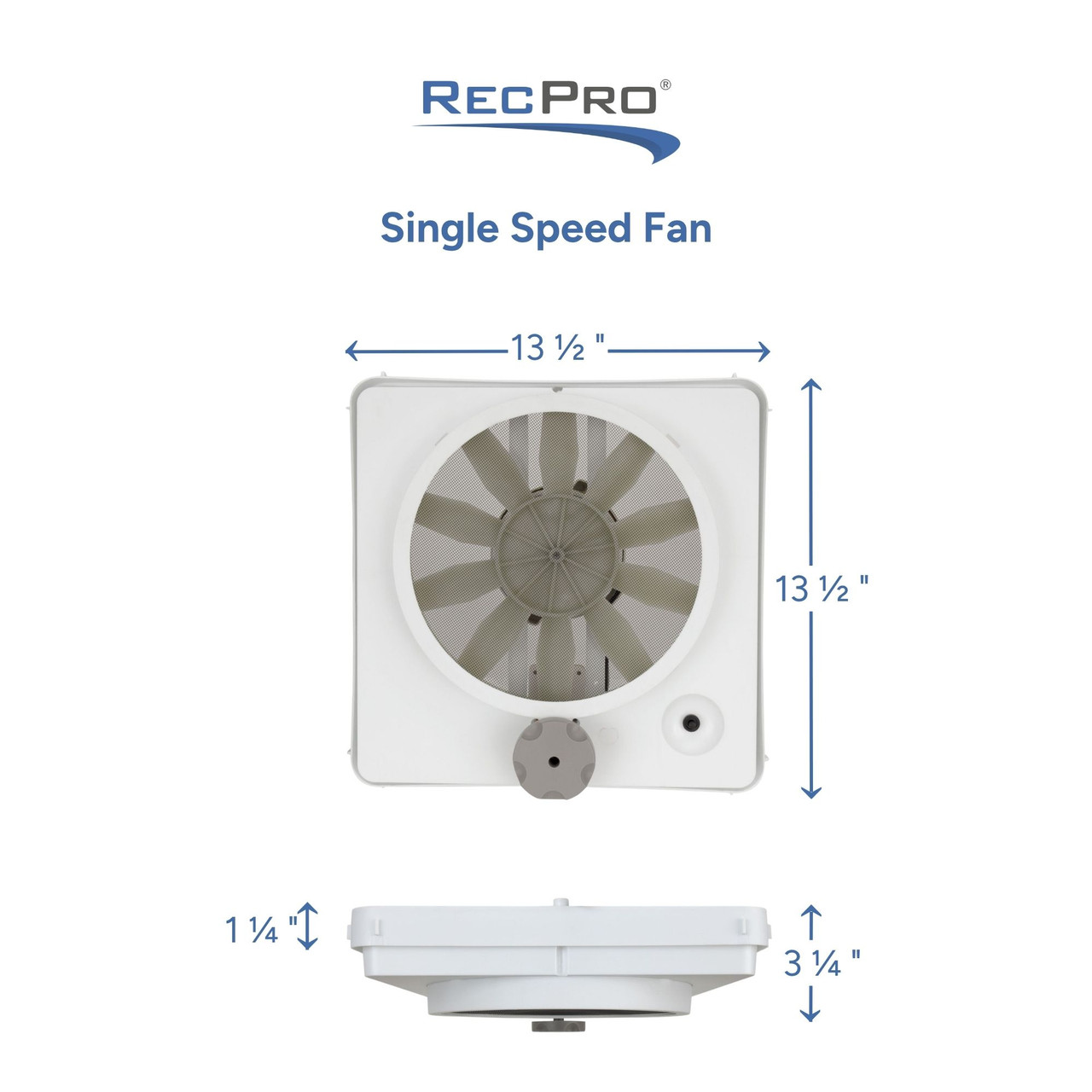Heng's 90043-CR Vortex 1 Fan Kit Single Speed - RecPro