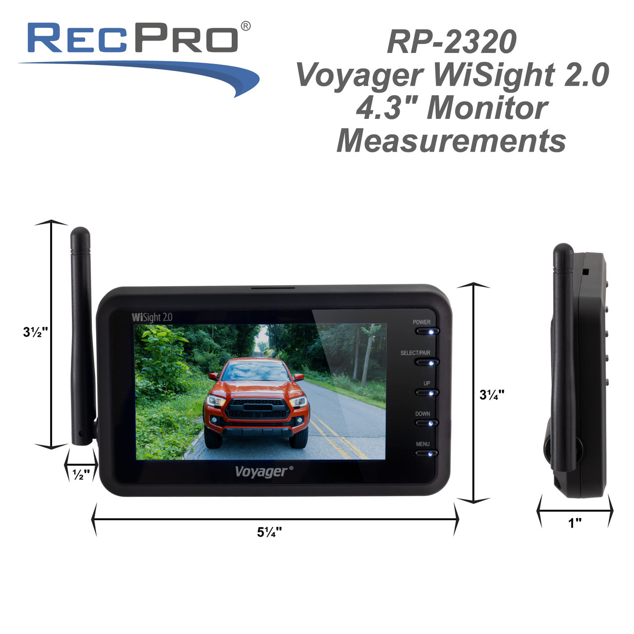 Voyager RV Wireless Backup Camera with 4