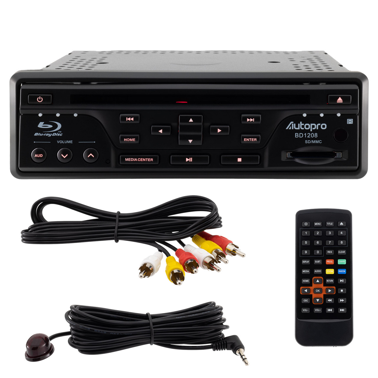 BD1208 RV DVD Blue Ray Player Single DIN - RecPro