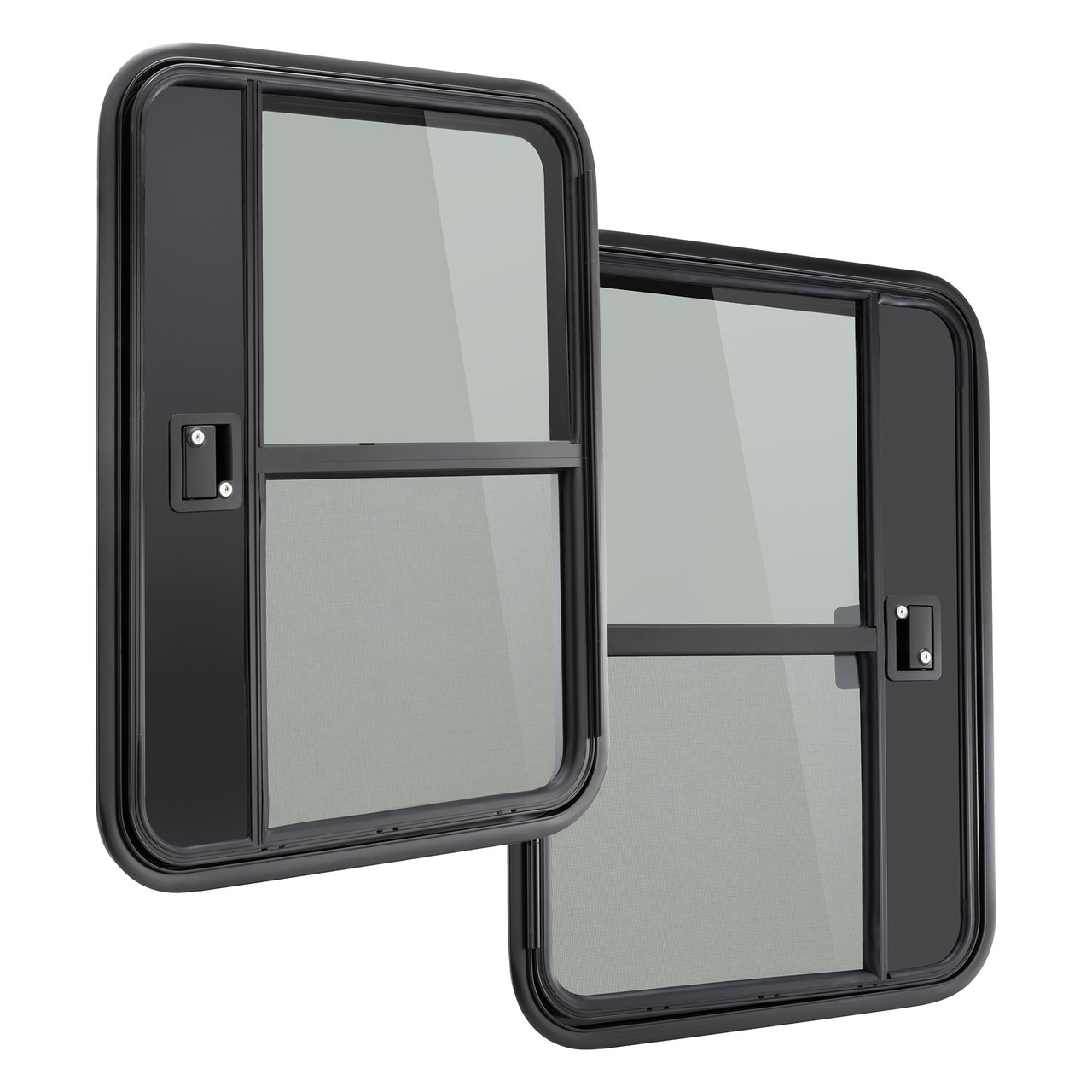 36 x 26 RV Black Tear Drop Entry Door Driver AND Passenger Side