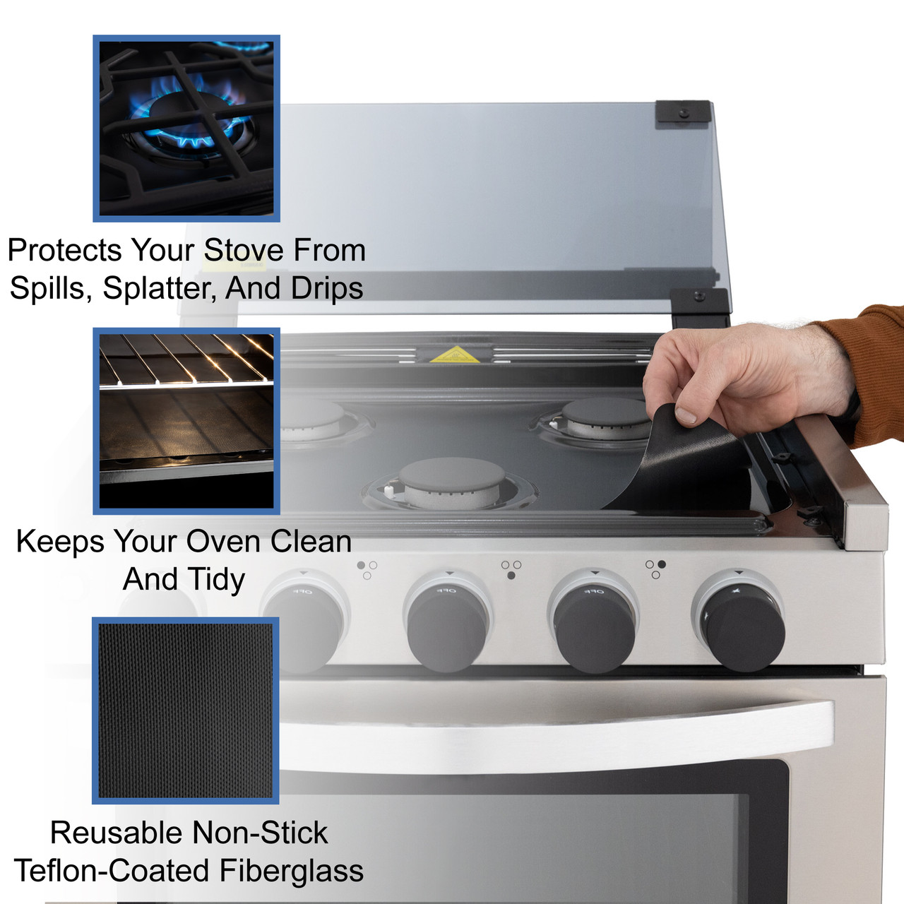 RV Stove Top and Oven Protector - Cut to Fit Any Make or Model