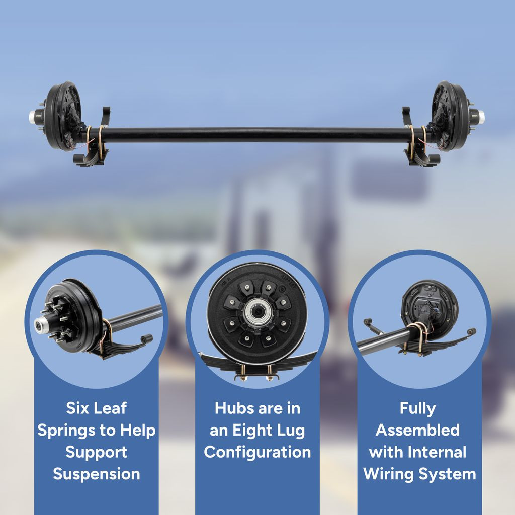 Lippert 7,000 lb Drop Idler Trailer Axle - 95