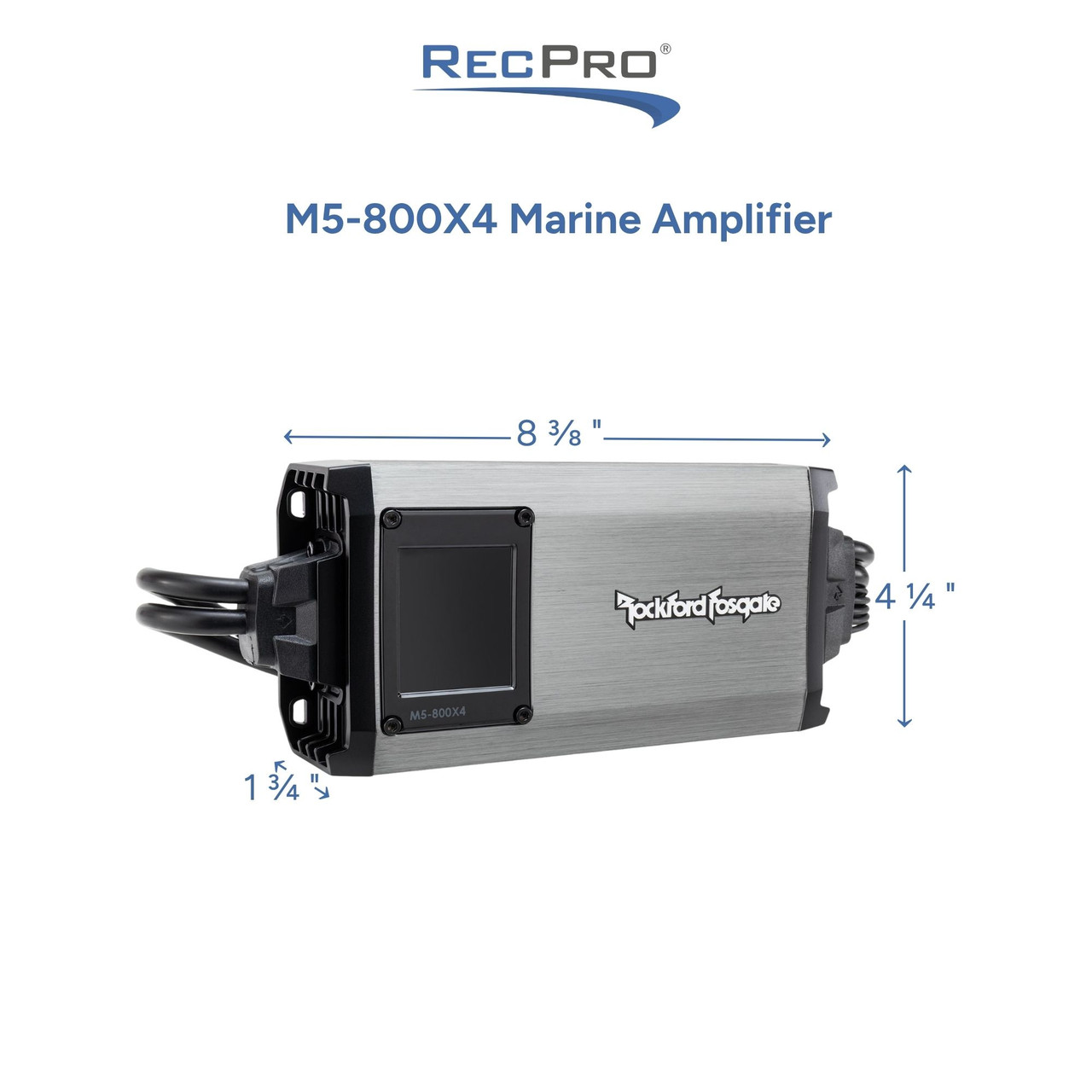 Rockford Fosgate M5-800X4 Marine Amplifier 800W Class-D 4-Channel