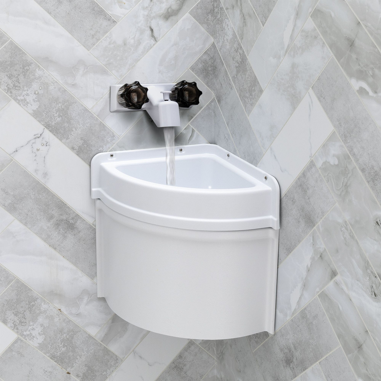 rinkさま専用 RV Corner Sink and Skirt Combo for Shower Surround - RecPro