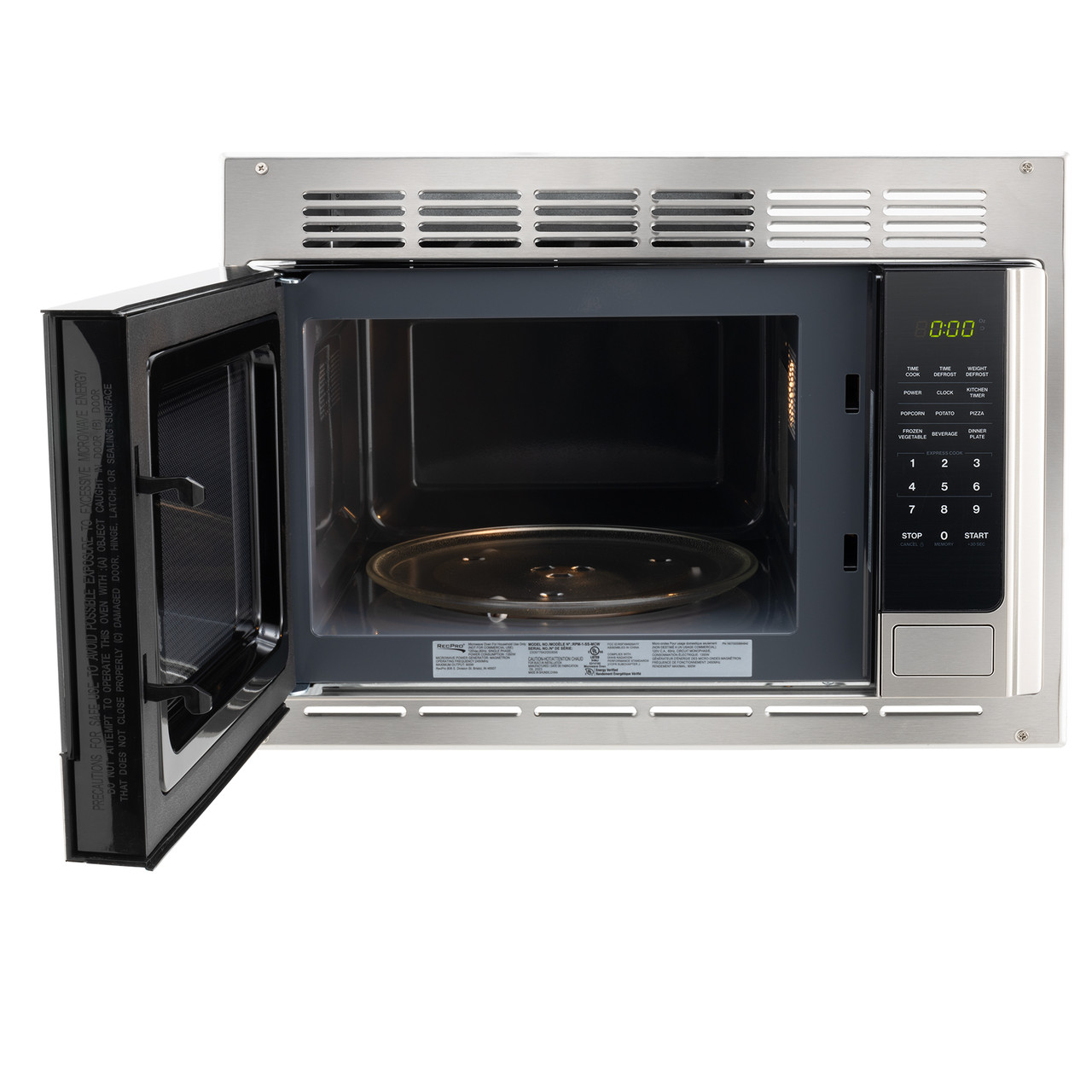 RV Microwave Stainless Steel 1.0 cu. ft. Replaces High Pointe and