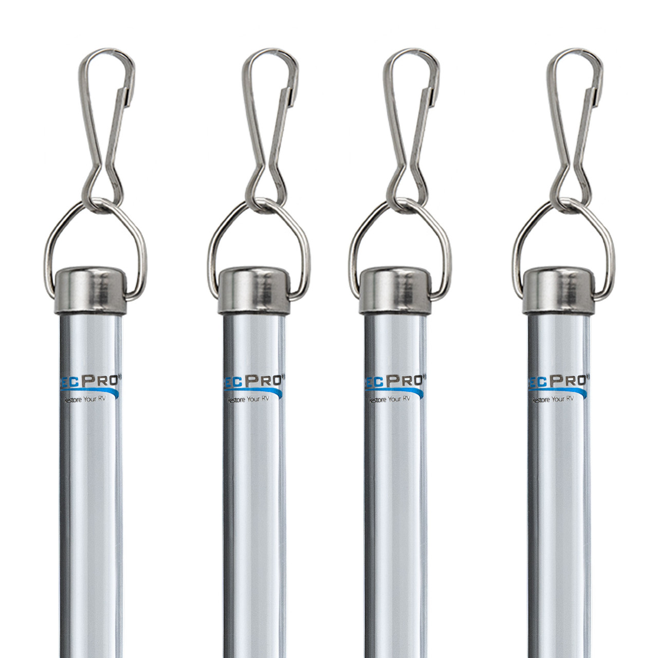 Acrylic Drapery Baton/Wand with Stainless Steel Hook - RecPro