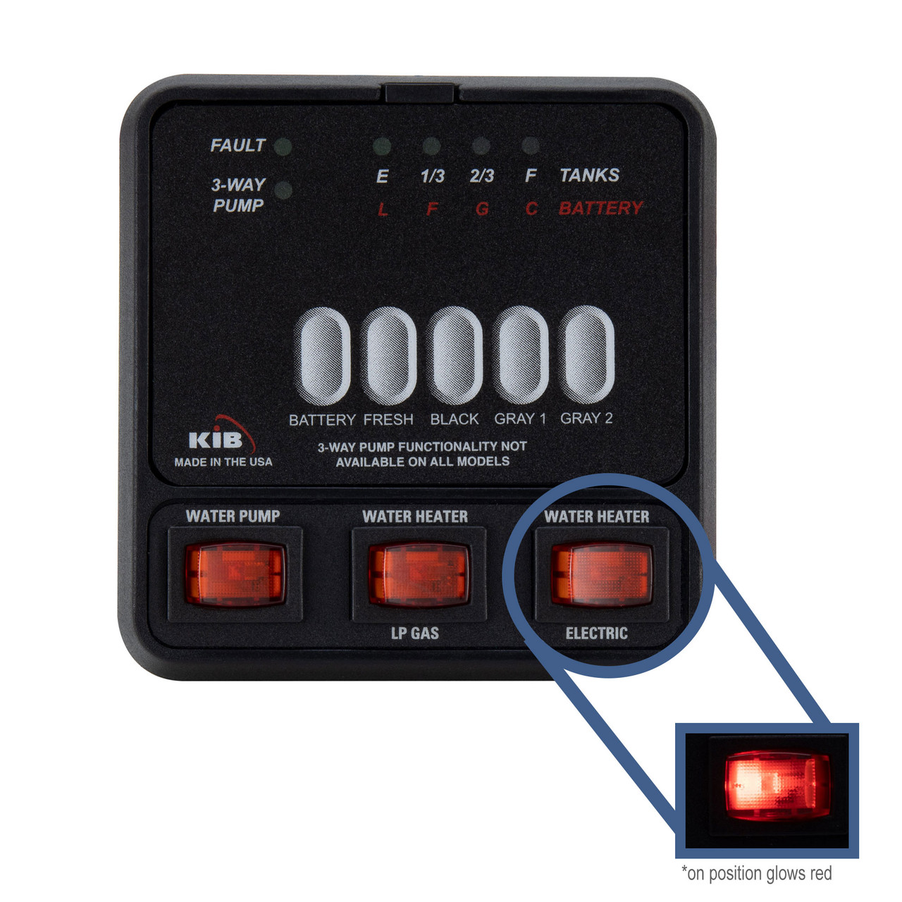 Rv Tank Monitoring System RV KIB Tank Sensor Monitor Panel M25 - RecPro