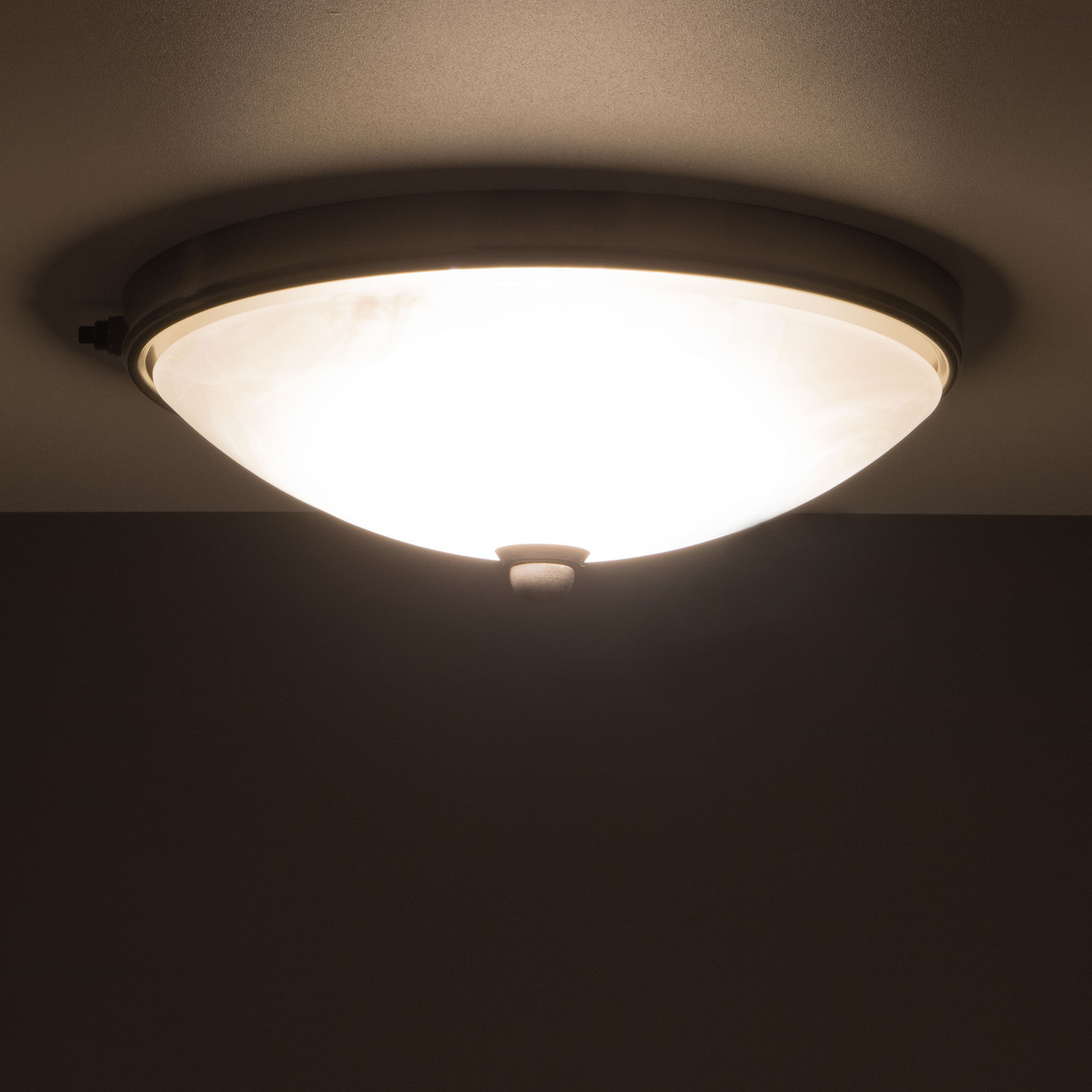 RV Ceiling Light 12V LED Nickel Finish