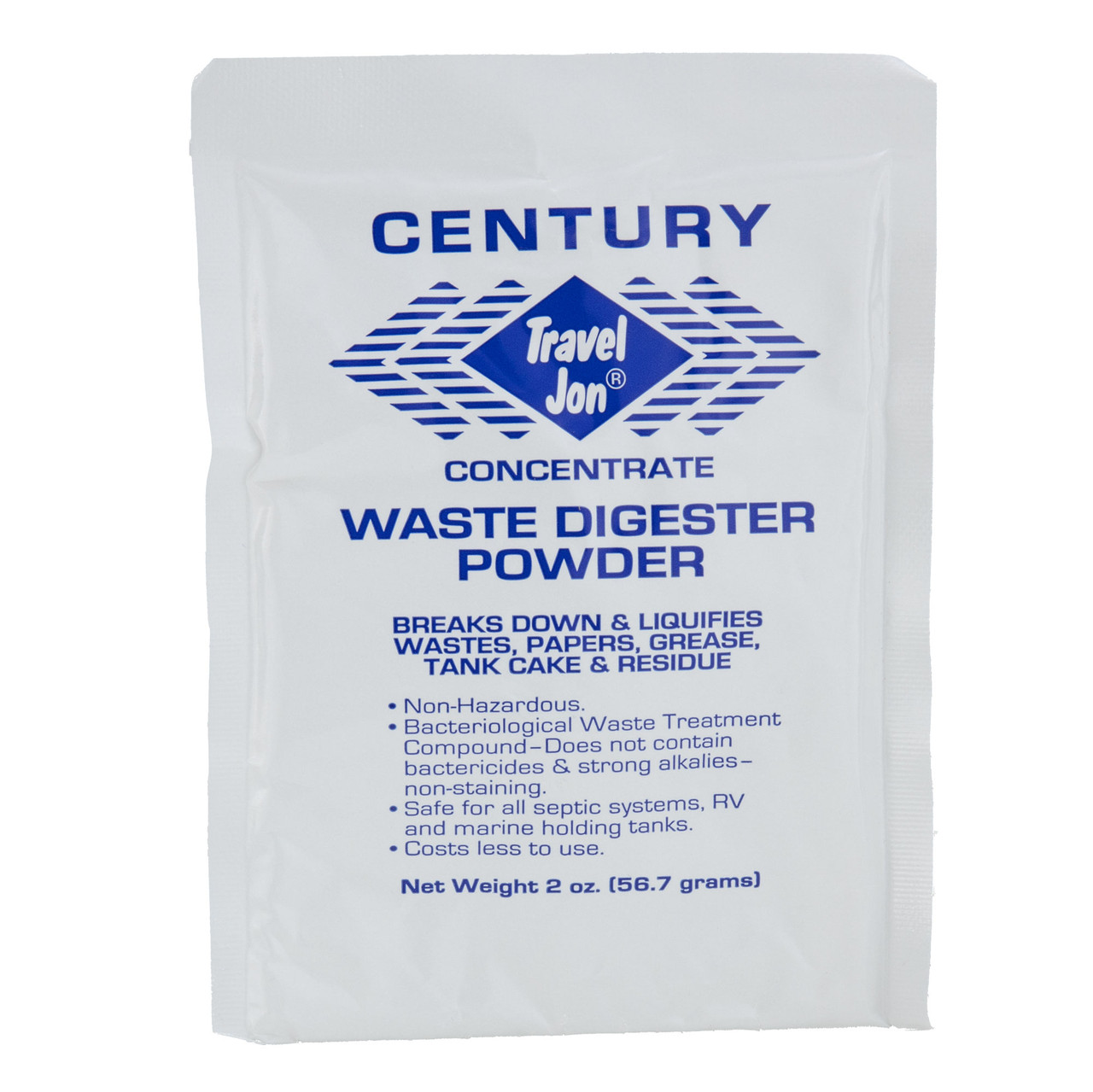 Travel Jon Blue Max TossIn and Waste Digester Combo RV Holding Tank