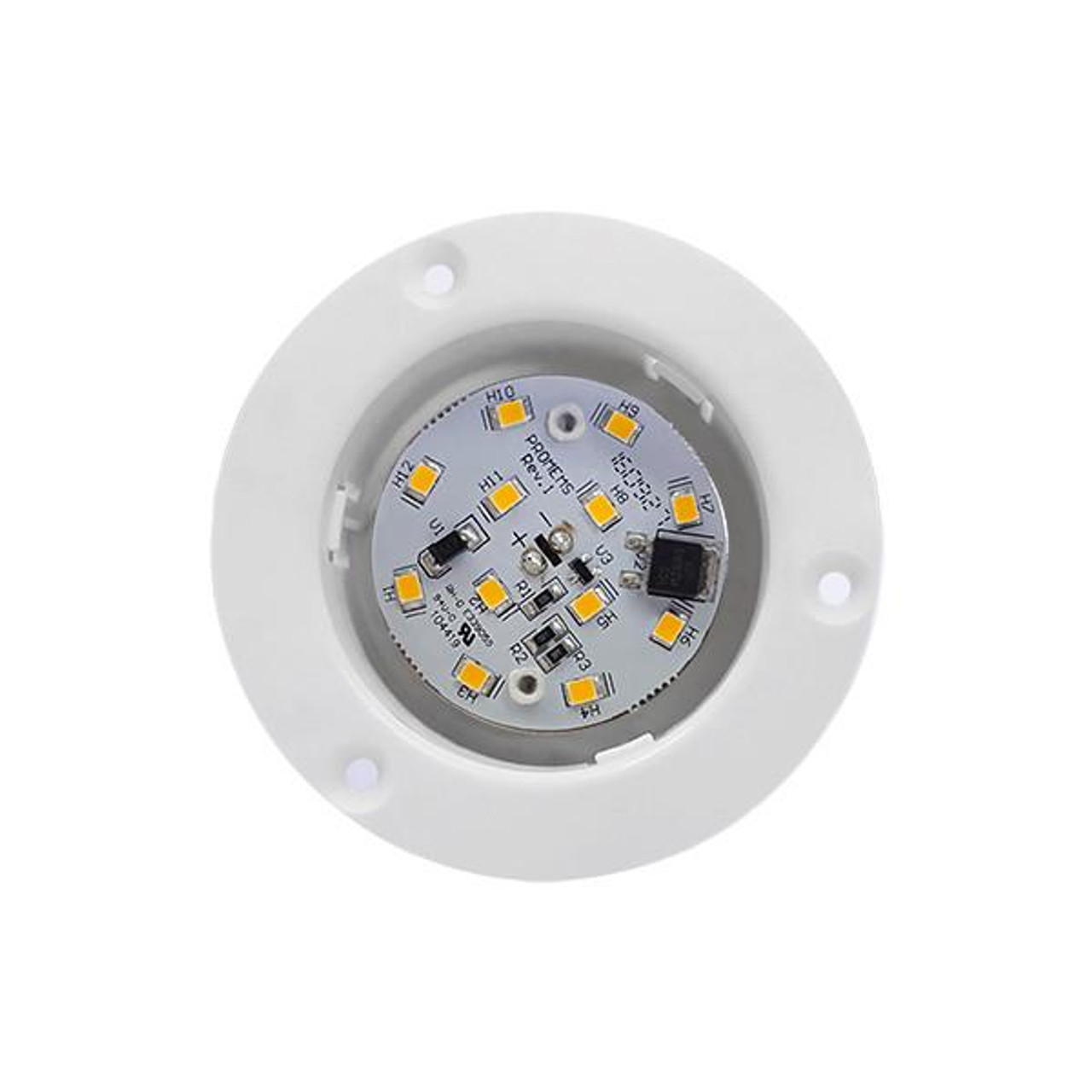 Double Dome Interior RV LED Light- 3200K Warm White - RecPro