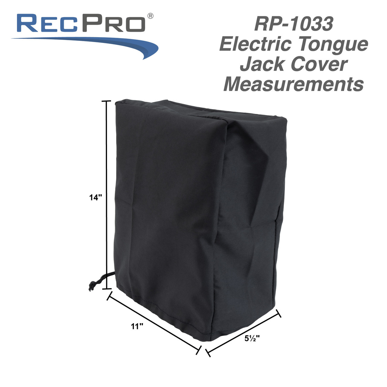 RV Electric Tongue Jack Cover RecPro