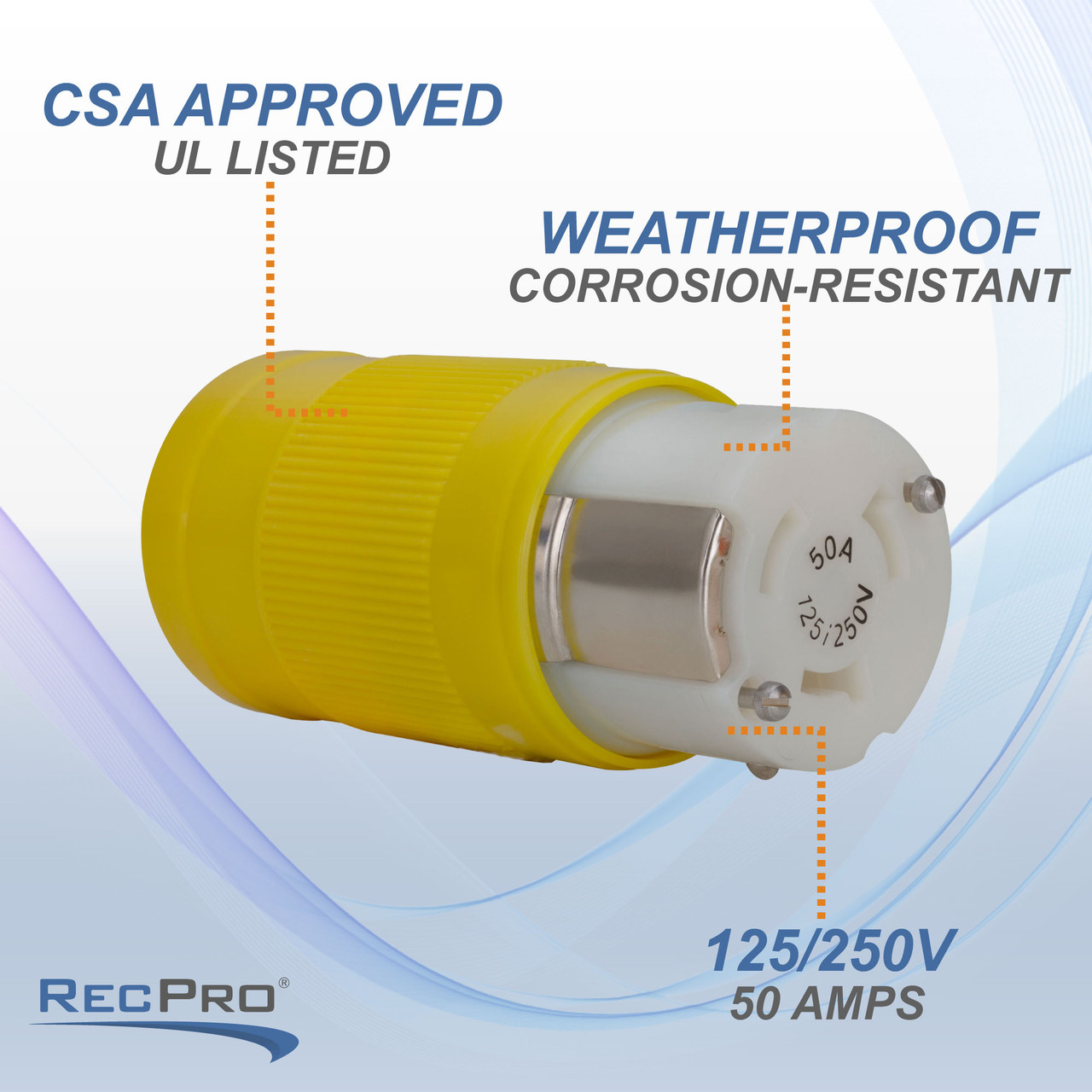 AMRM-6360CRN Marinco 50 Amp Shore Power Female Connector-