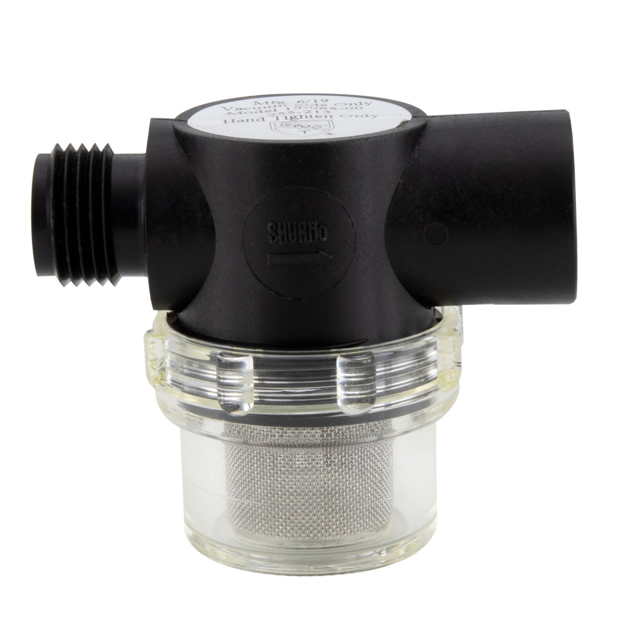 SHURflo 255213 TwistOn Water Strainer 1/2" NPSM Inlet RecPro