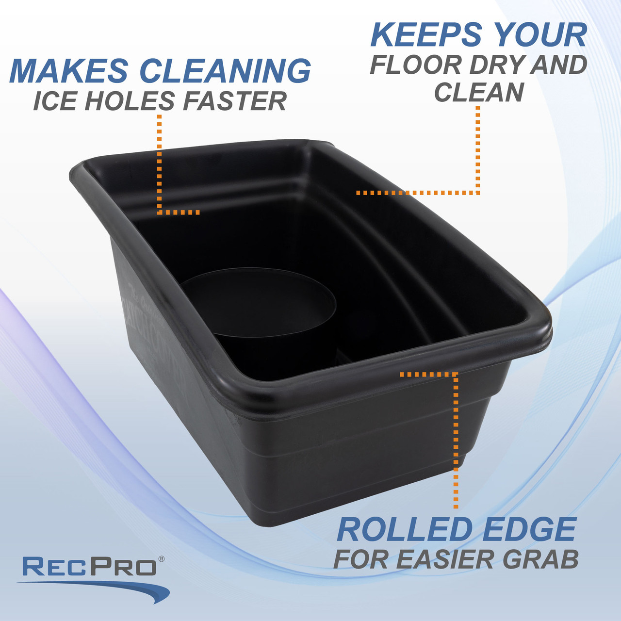 Ice Fishing Auger Slush Bucket - RecPro