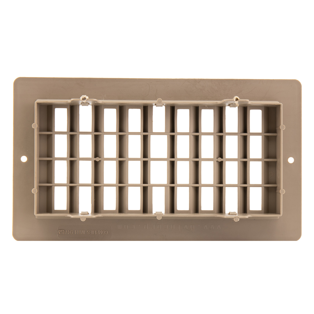 RV Floor Register 4" x 8" Undampered Vent RecPro