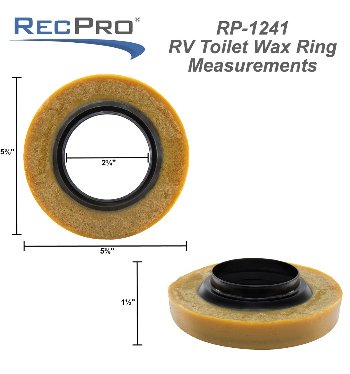 RV Toilet Seal Wax Ring - RecPro