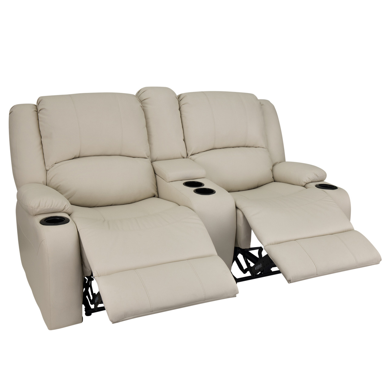 RecPro Charles 67 Double RV Wall Hugger Recliner Sofa with