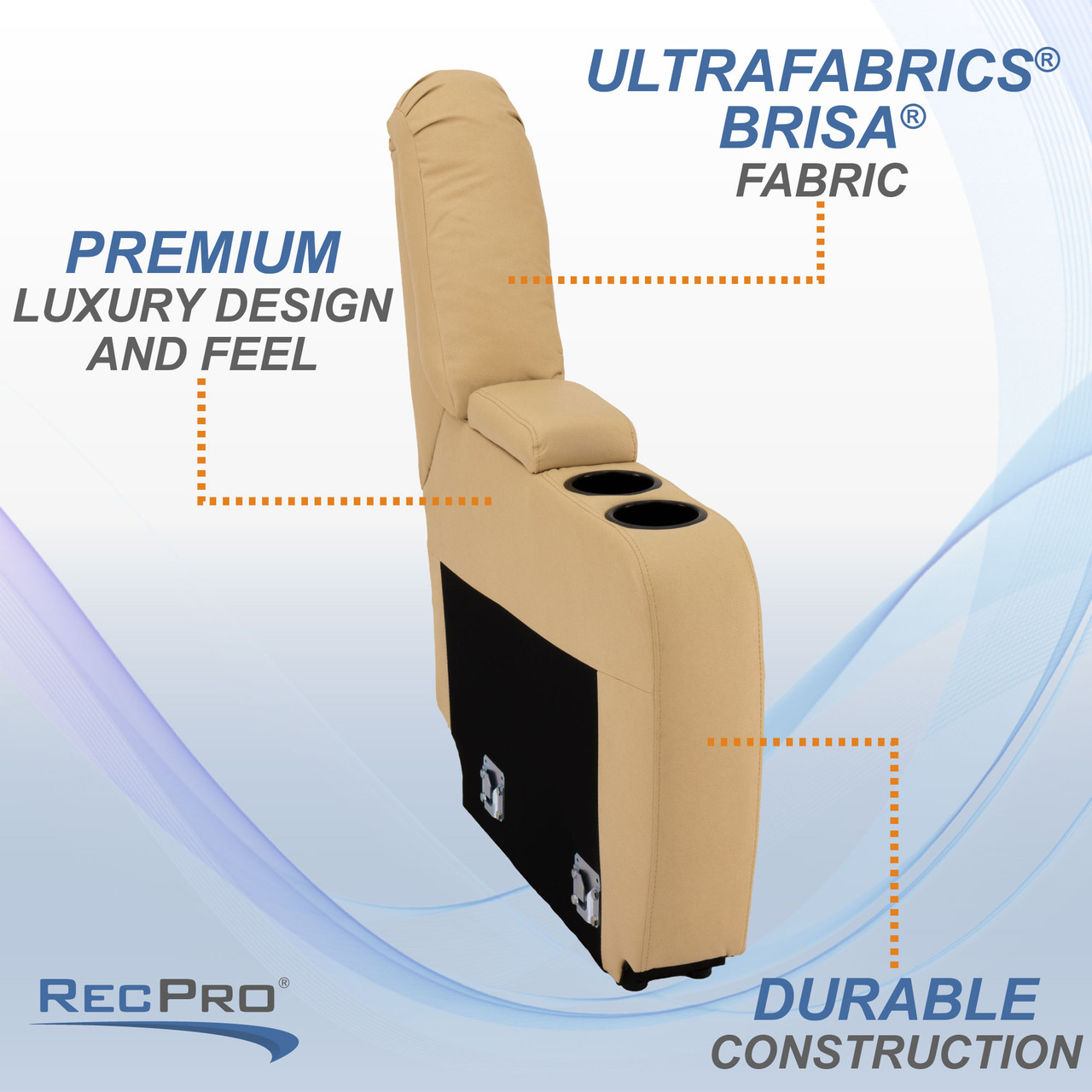 RV Furniture Portable Cup Holders in Ultrafabrics Brisa
