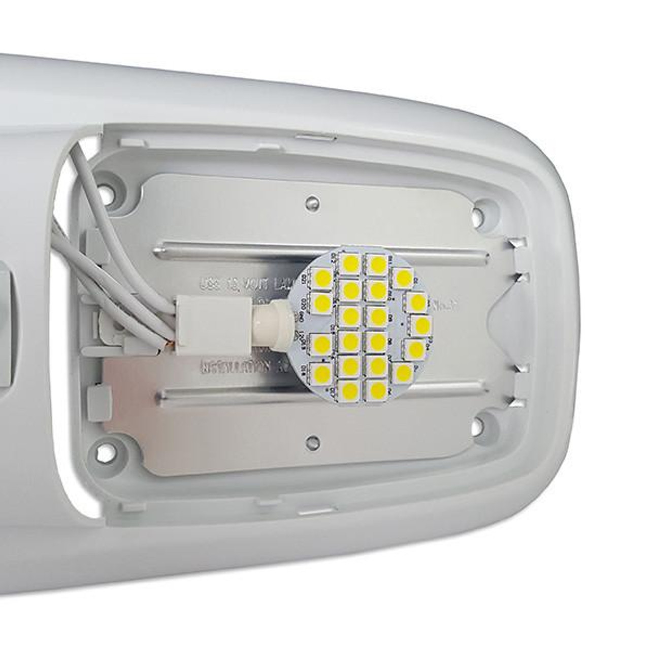 Double Dome Interior RV LED Light- 3200K Warm White - RecPro