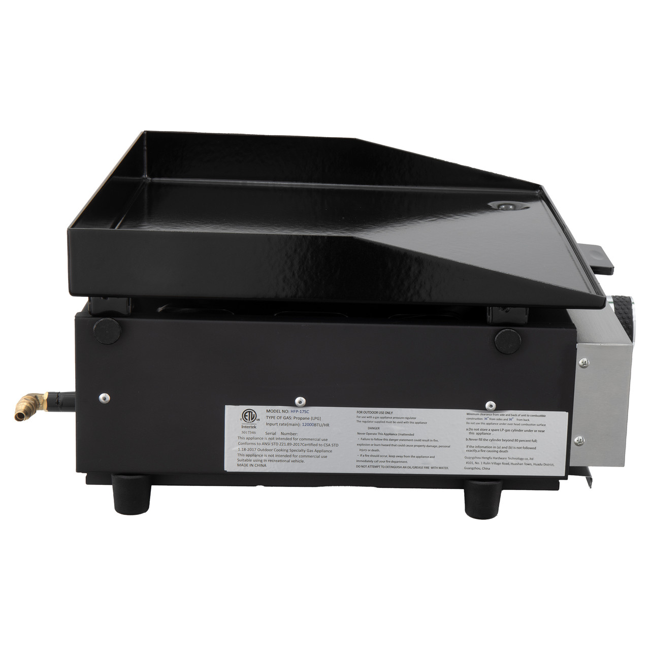 RV Griddle Combo Outdoor Propane Flat Top Grill - RecPro