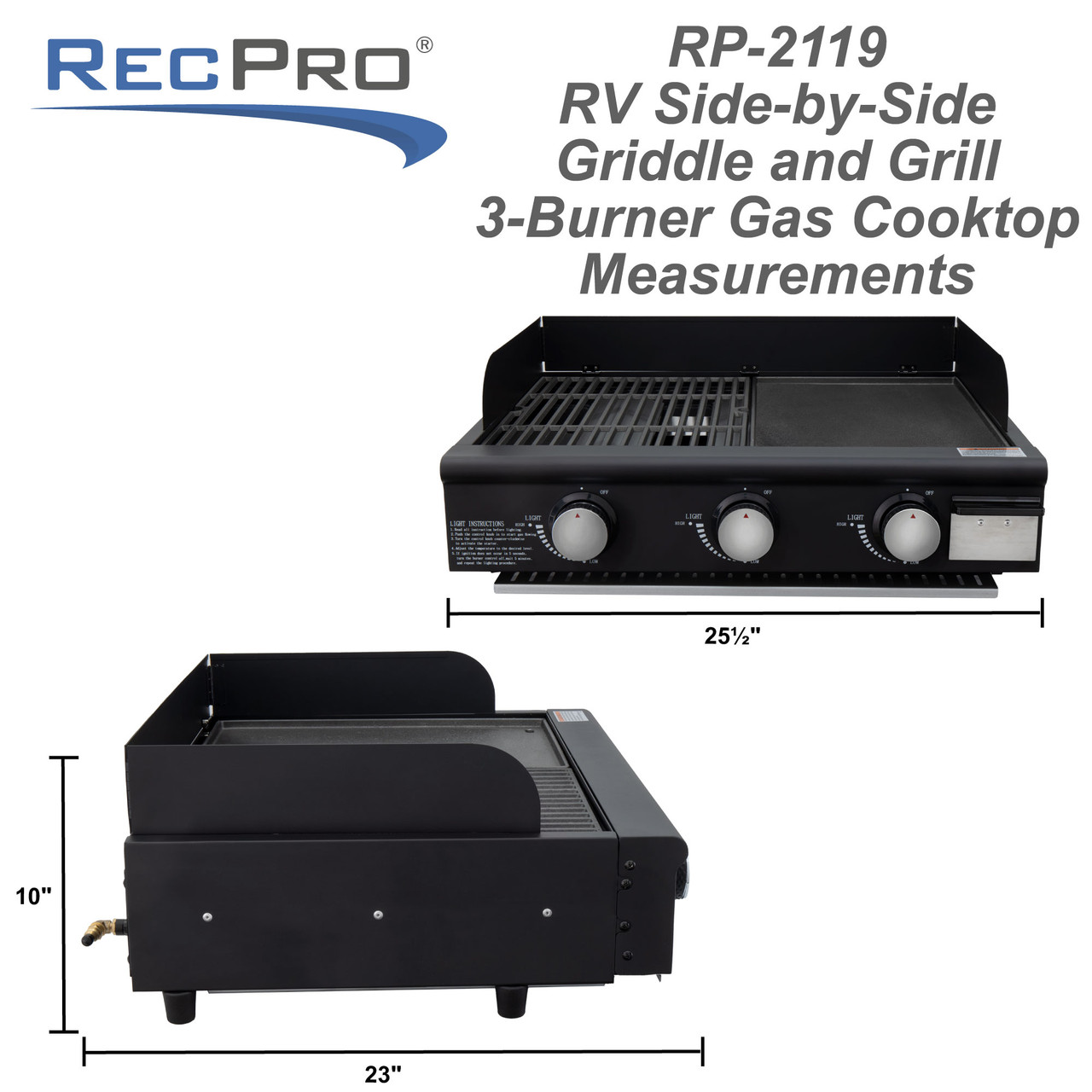 RV Induction Cooktop Dual Burner Electric Range - RecPro