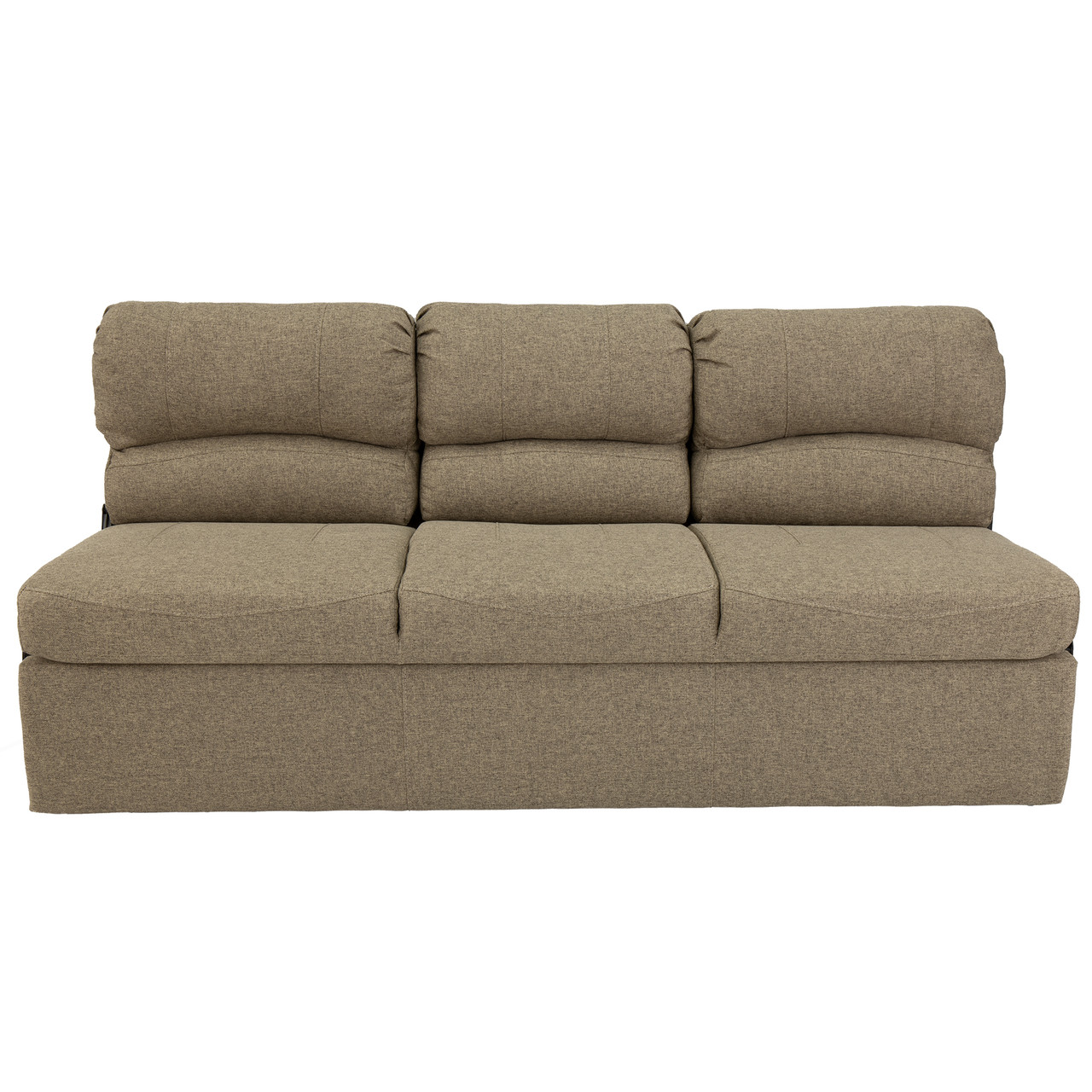 RecPro Charles 72" RV Jackknife Sleeper Sofa with DropDown Cupholders
