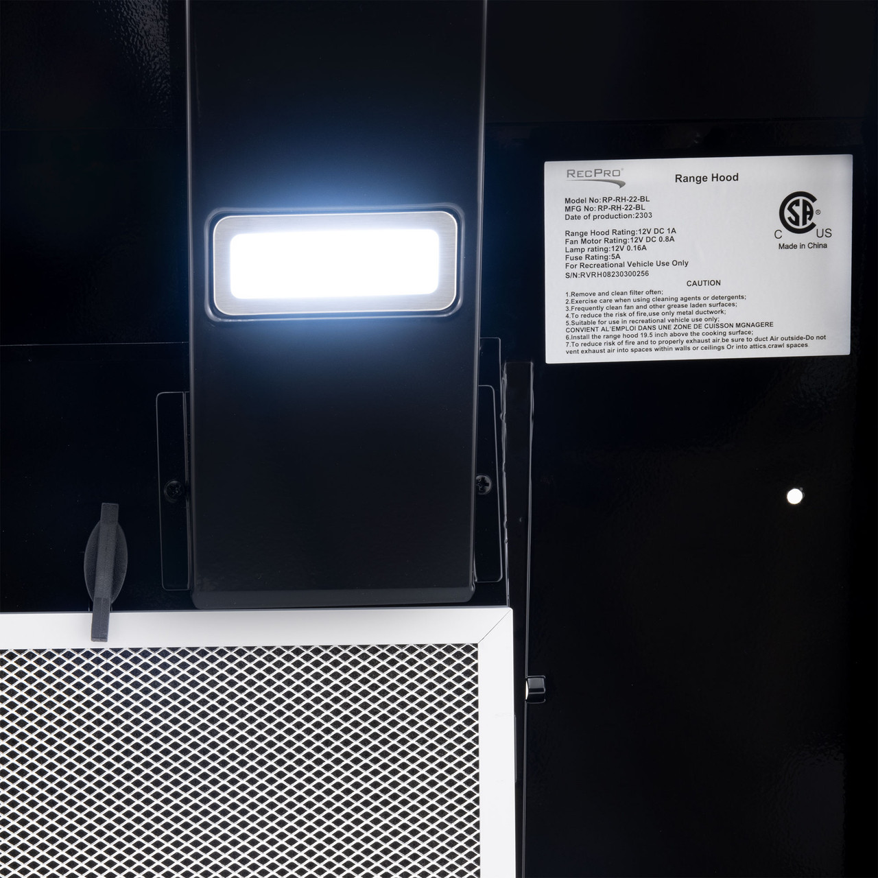 Ductless Range Hood 30" Wall Mount Range Hood - 265 CFM Stainless Steel Kitchen Hood With Touch Control & LED Light 265 CFM Kitchen Hood