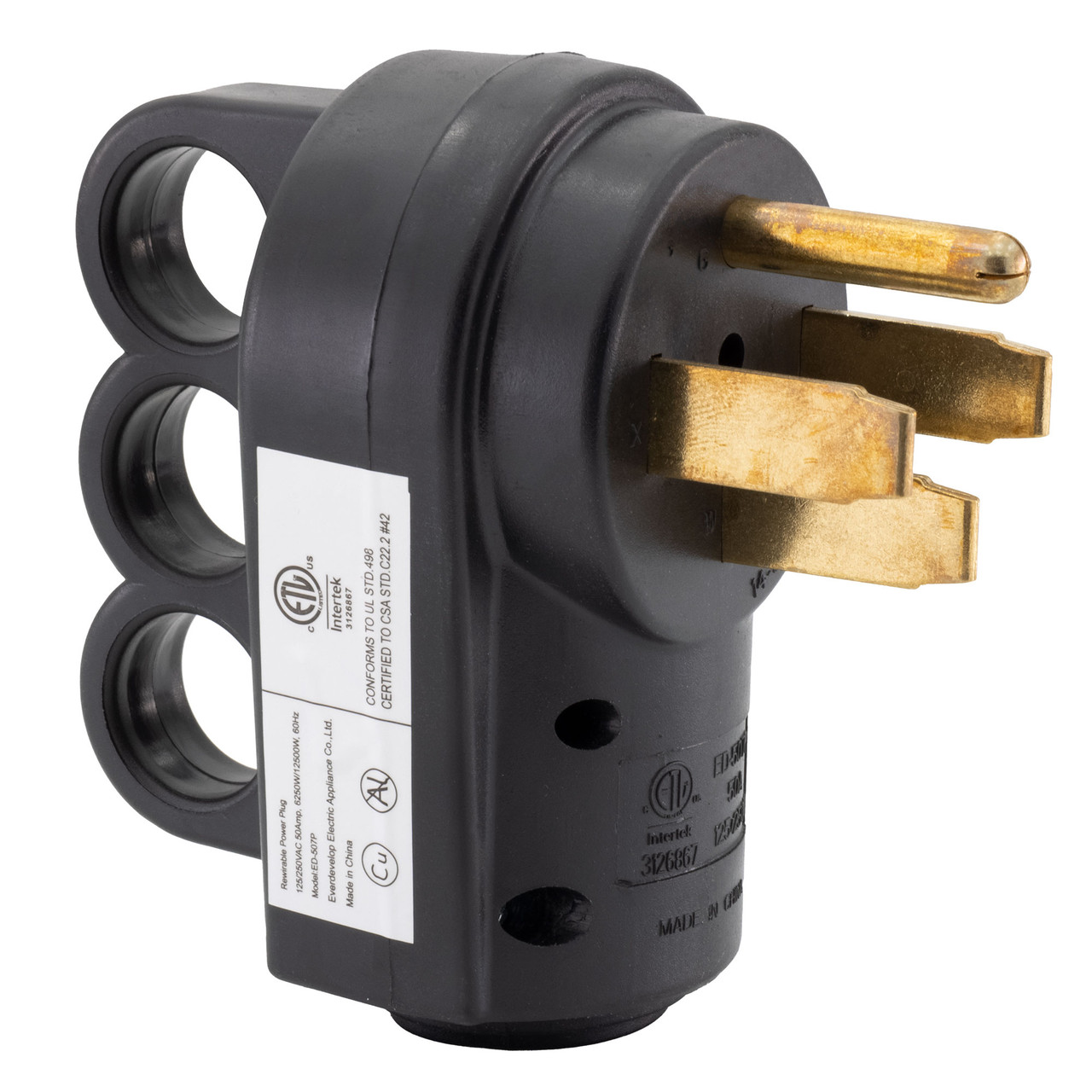 50 Amp RV Plug Replacement Male - RecPro