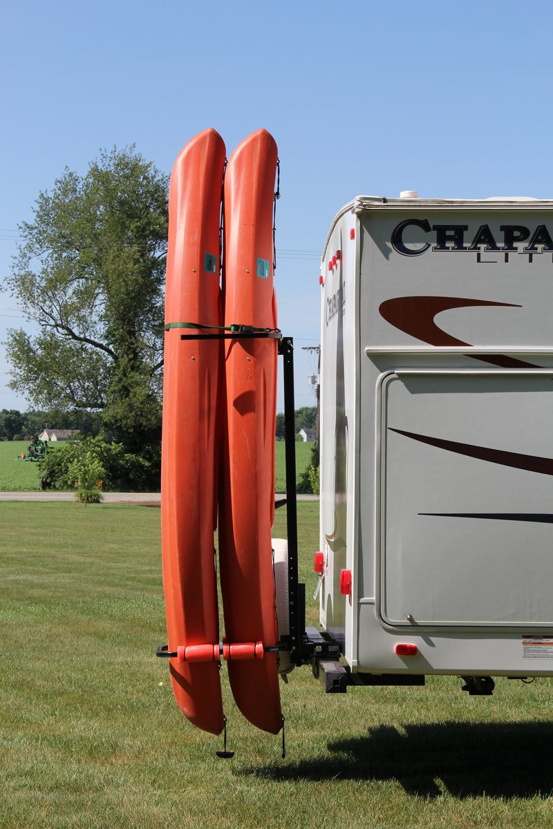 RV Kayak Rack Vertiyak Hitch Mount Standing Kayak Carrier Fits