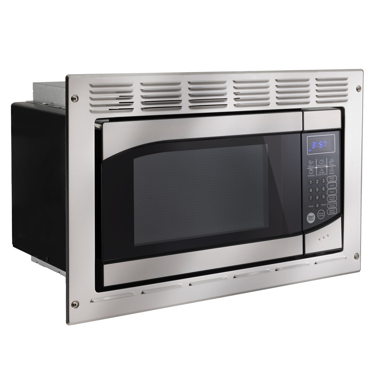 RV Microwave, .9 Cubic Ft Black Microwave with Trim Kit, 900 Watt  (RPM-1-BLK)