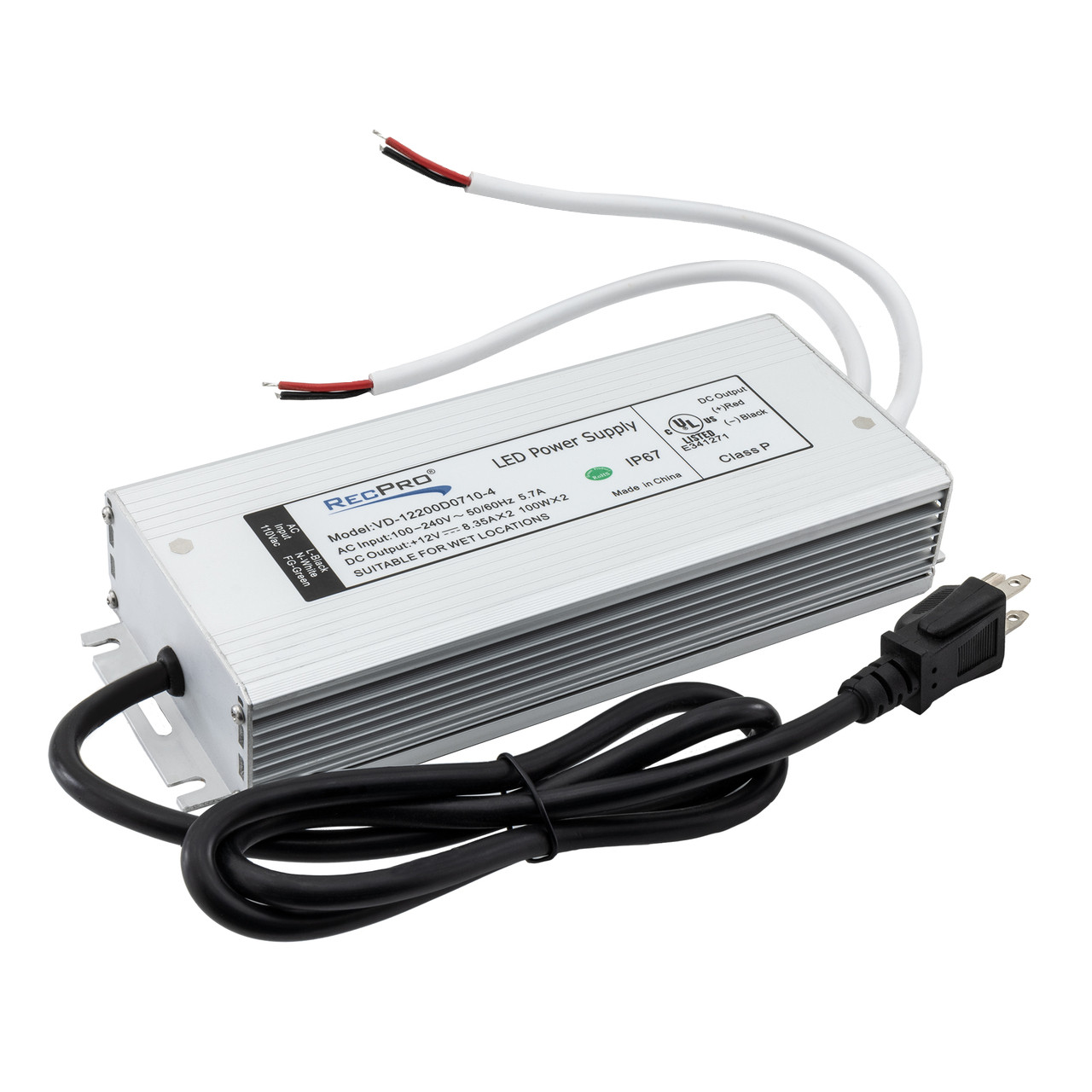 60W Inline Power Converter (120V to 12V)