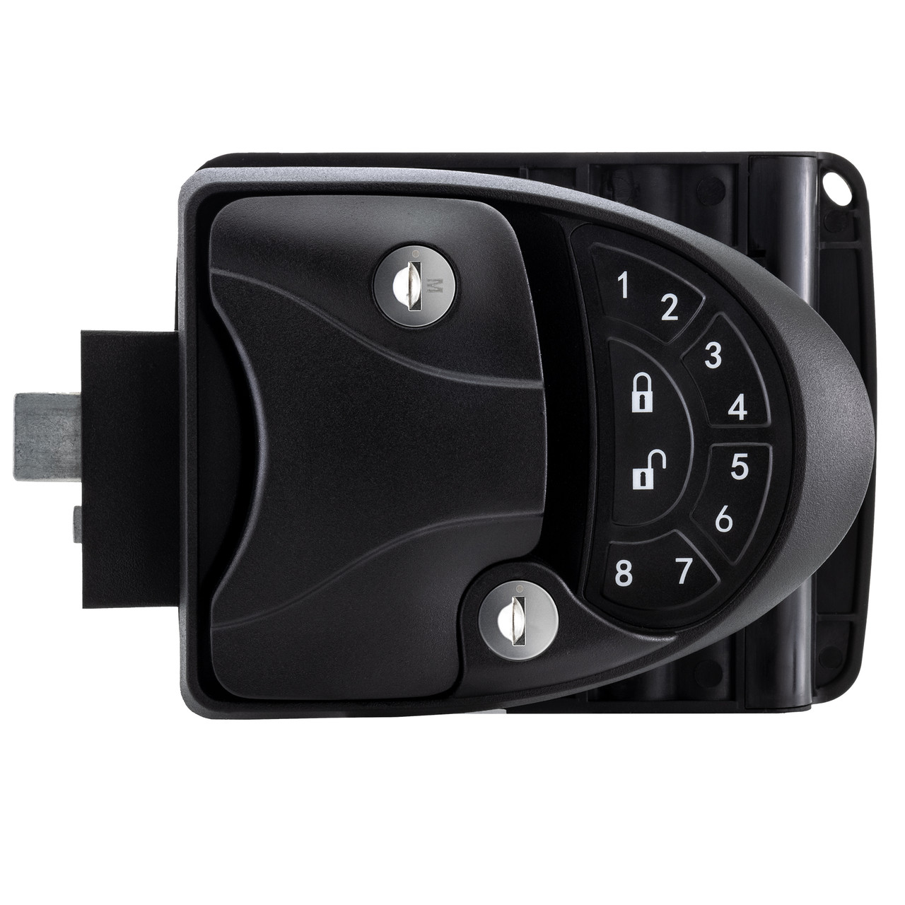 RV Electronic Door Lock with Radial Design Integrated Keypad & Fob RecPro
