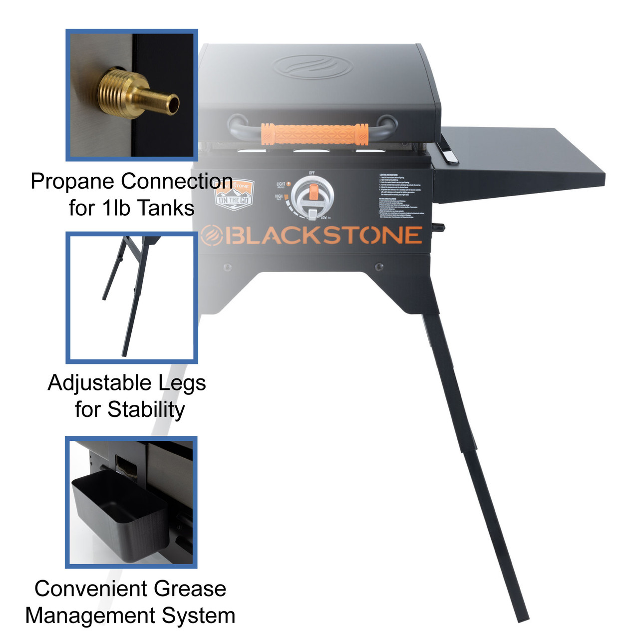 17 LP Griddle with Small Regulator for RV 