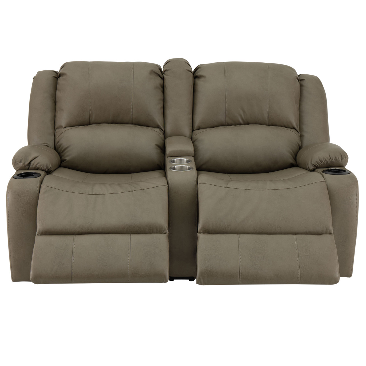 RecPro Charles 64" Powered Double RV Wall Hugger Recliner Sofa RV