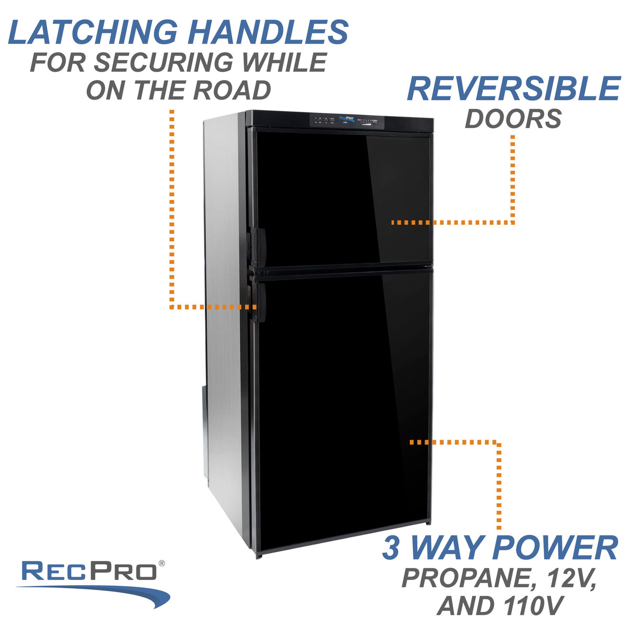 RV Designer Refrigerator Door Latches