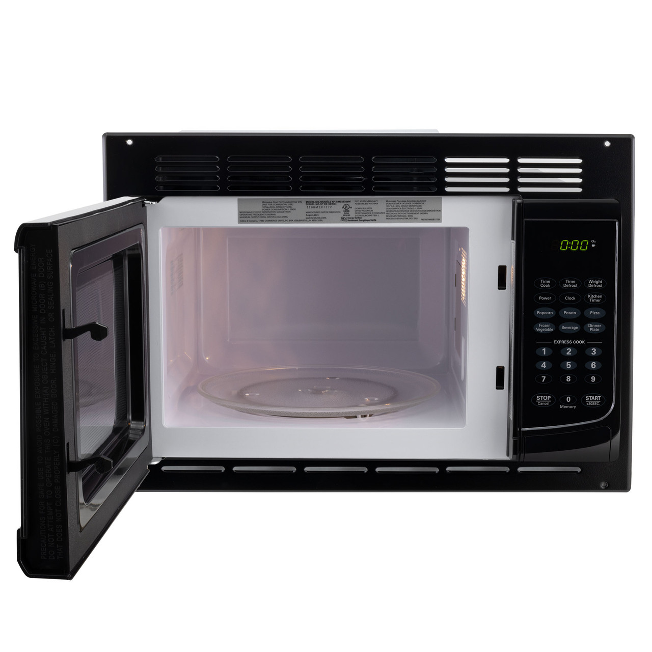 Contoure RV-188BK-CON Smart Air-Fry Convection RV Microwave - Black