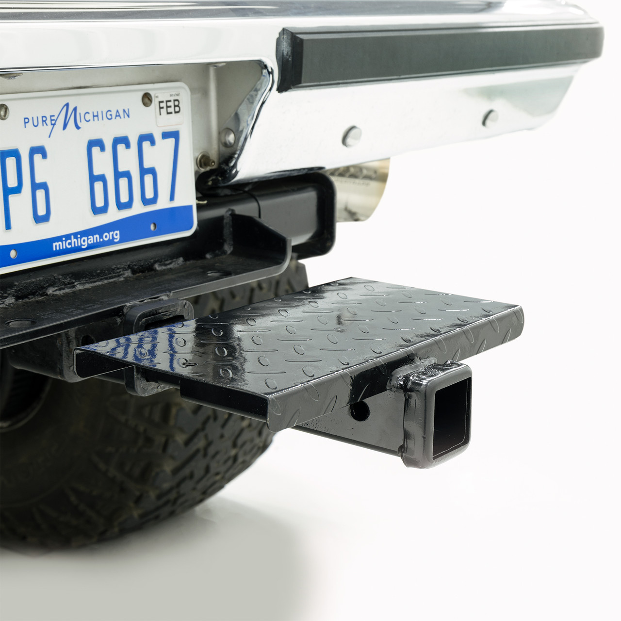 USA Bump Step Hitch Step - Trailer Hitch Mounted Bumper Protector