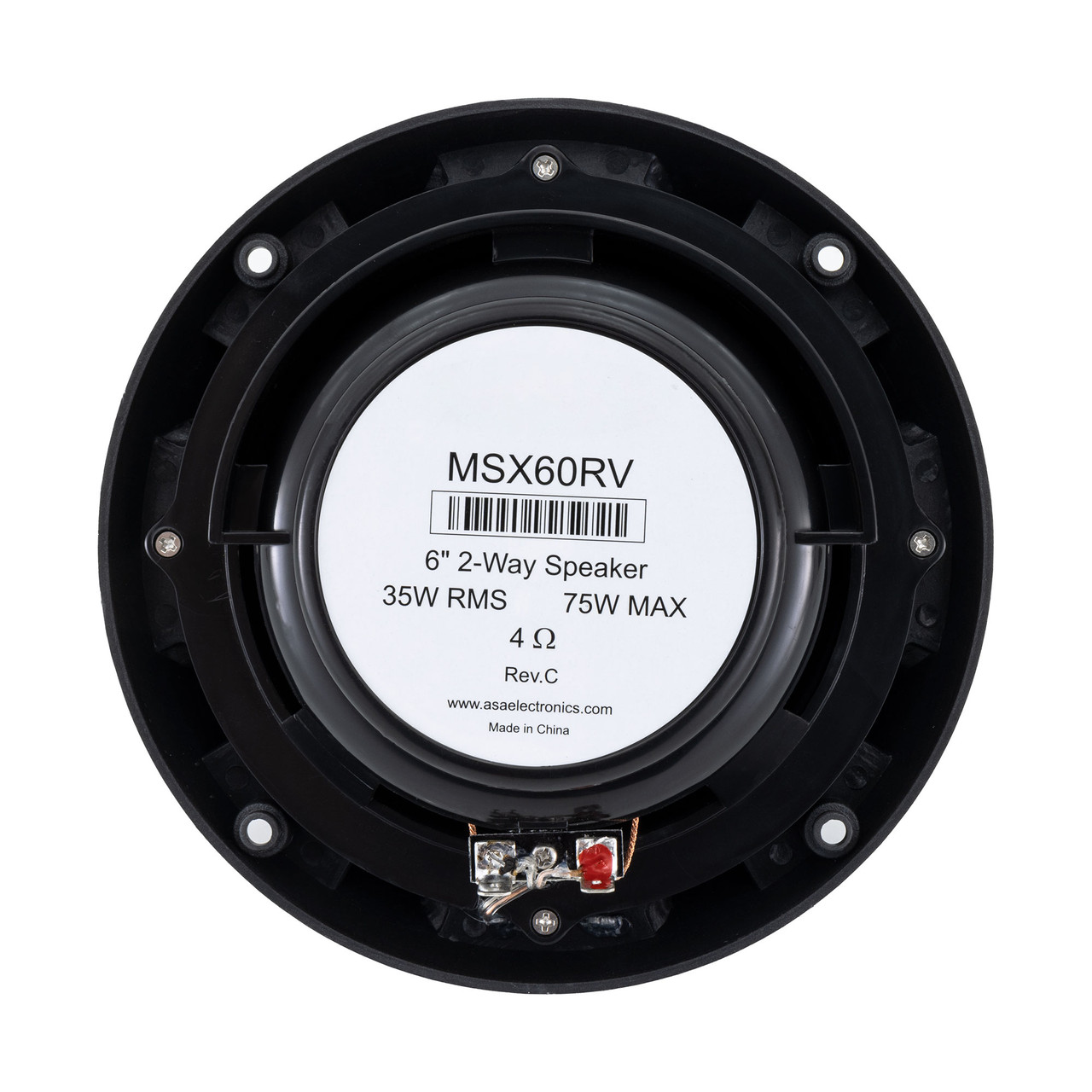 RV Outdoor Speaker 6.5" Waterproof, Graphite RecPro