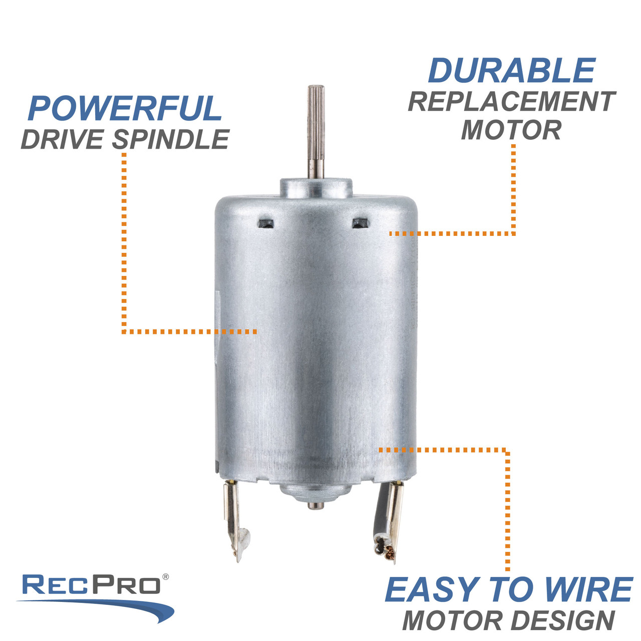 Champ UniLift 538 12V DC Rotational Swing Motor W-8002D – Replacement For Boom/Bucket Lifts