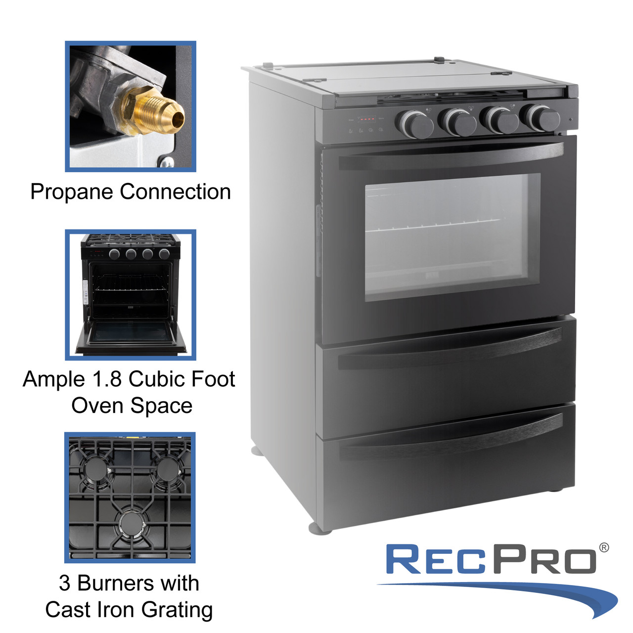 RV Stove Top and Oven Protector - Fits RecPro, Greystone, Furrion, and  Magic Chef - RecPro