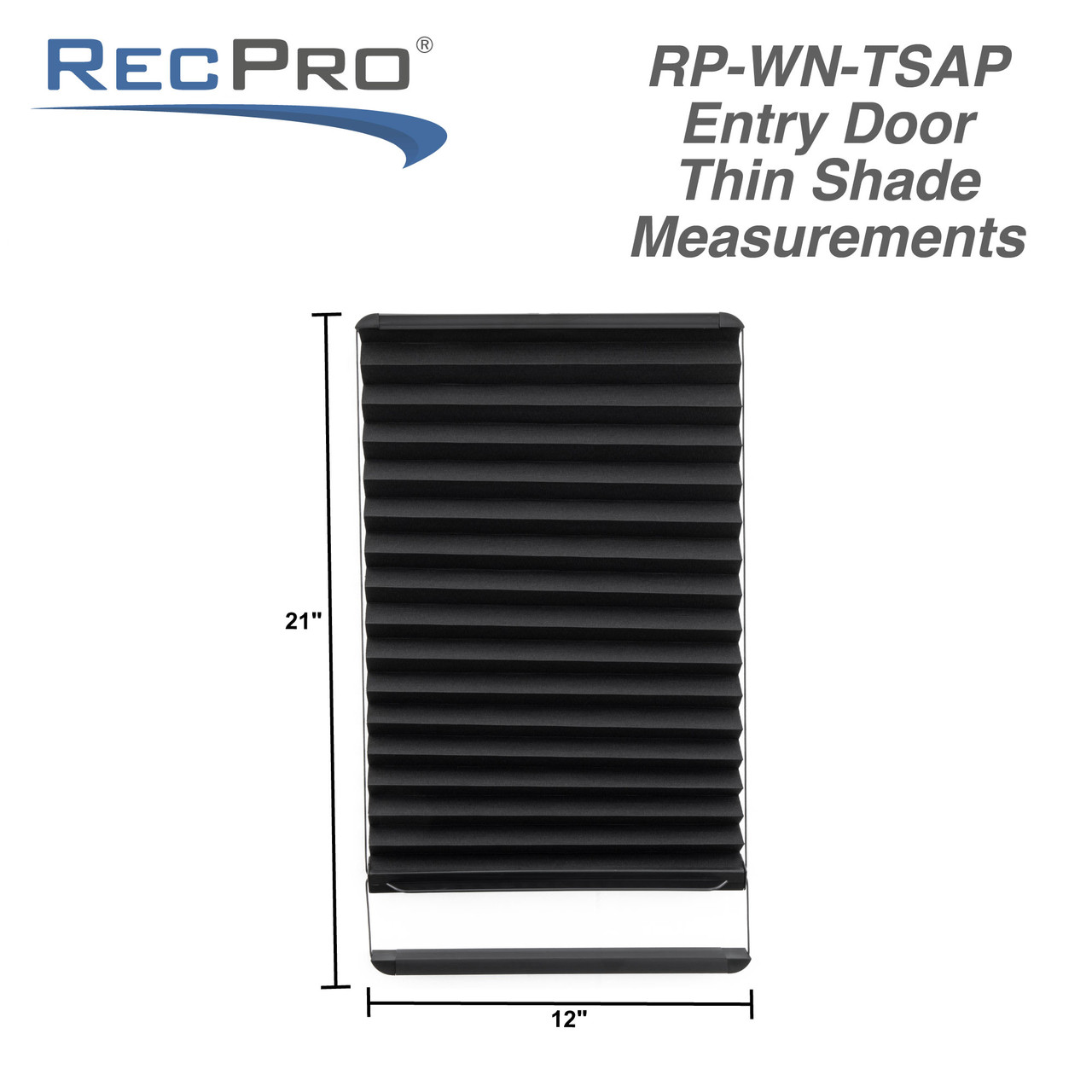 RV Entry Door Window Shade Compatible with Lippert's Thin Shade Ready