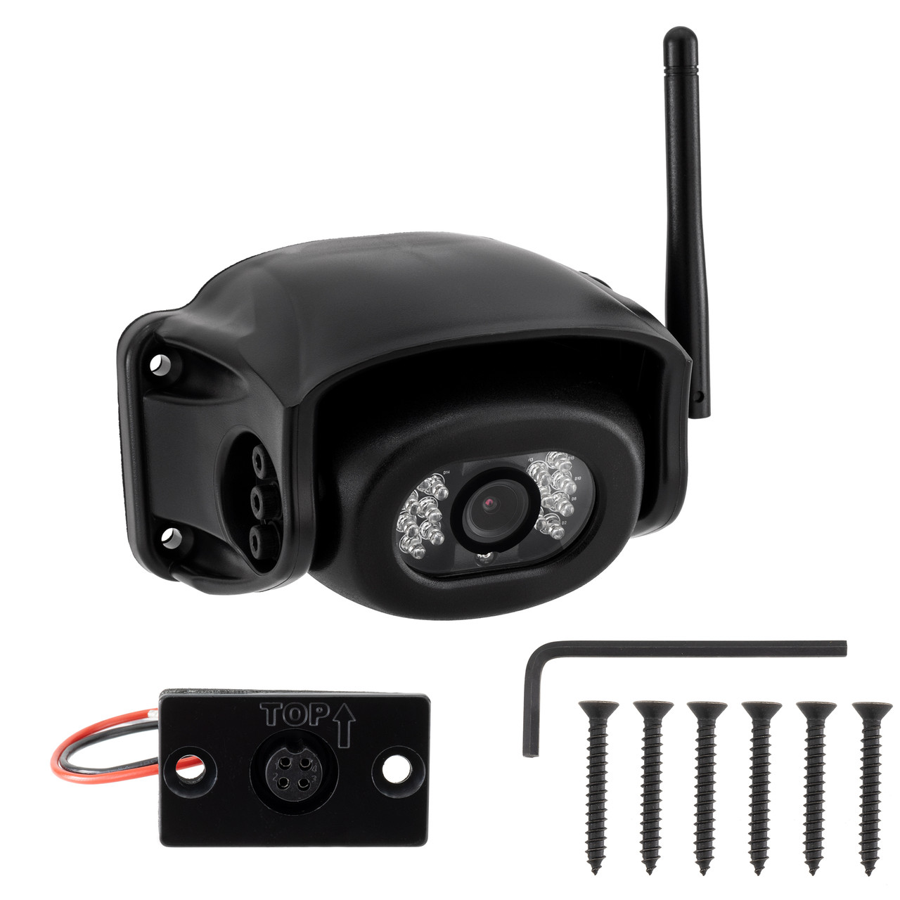 Voyager RV Wireless Backup Camera with 4" Monitor for Prewired System