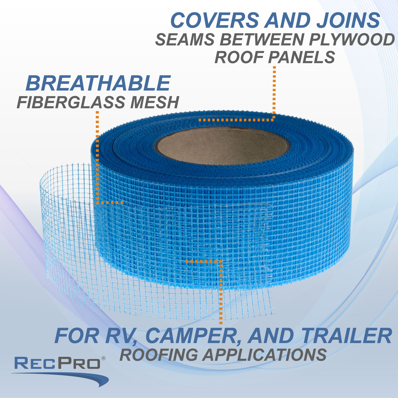 Fiberglass RV Awning Repair Tape - Repair Tape for Canvas, Tent Repair Tape  for