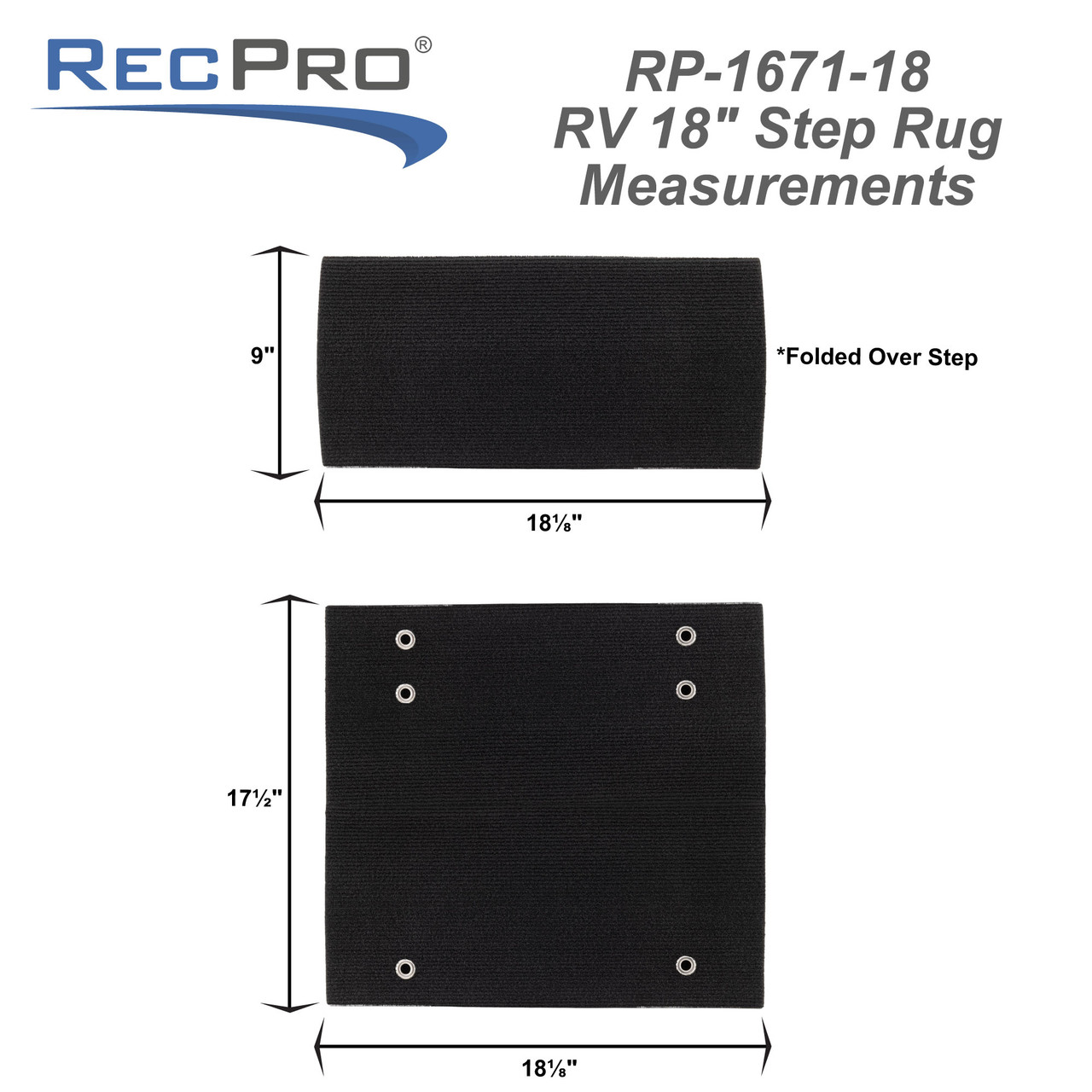 RV Step Rug Covers 18" RecPro