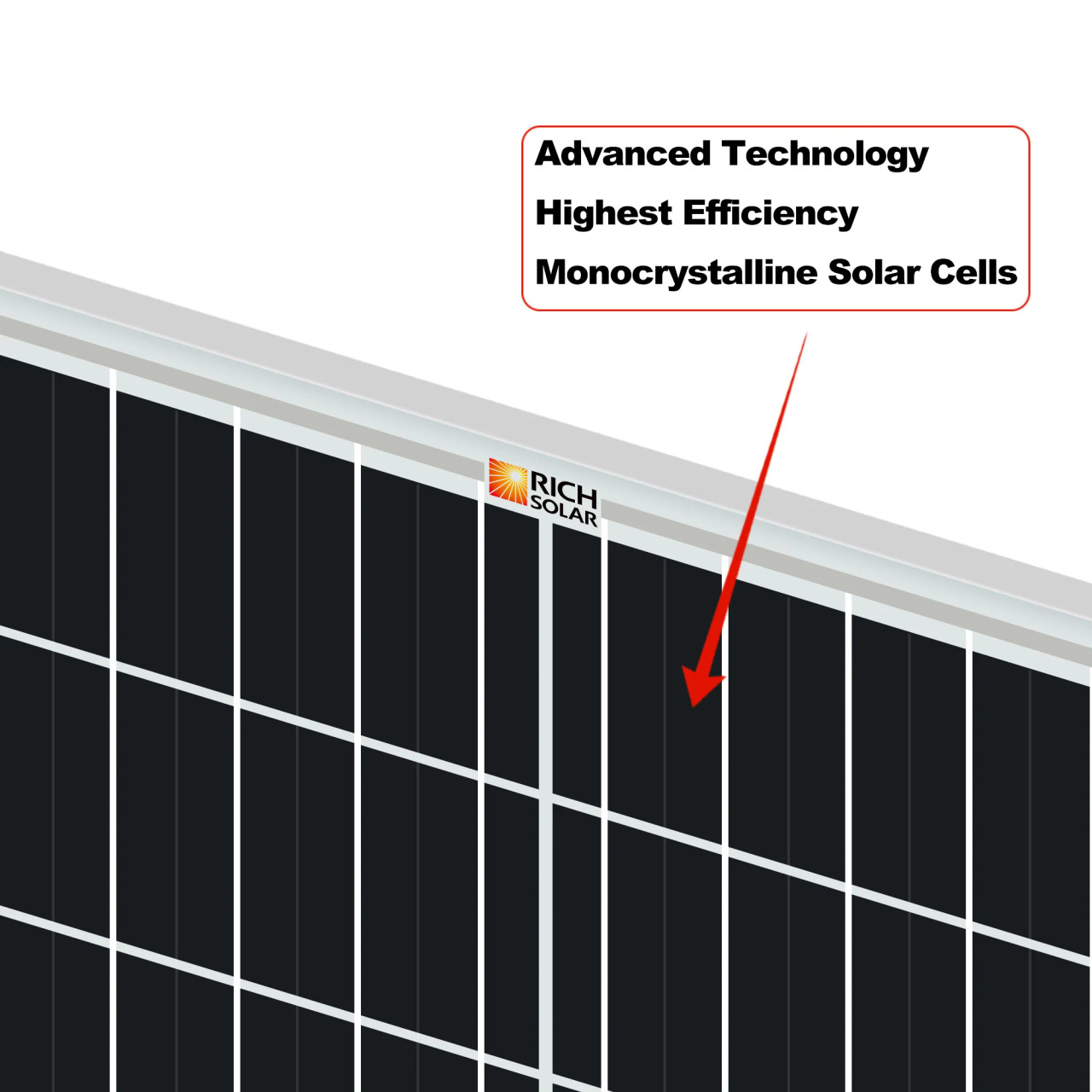 RICH SOLAR MEGA 200 Watt Monocrystalline Solar Panel