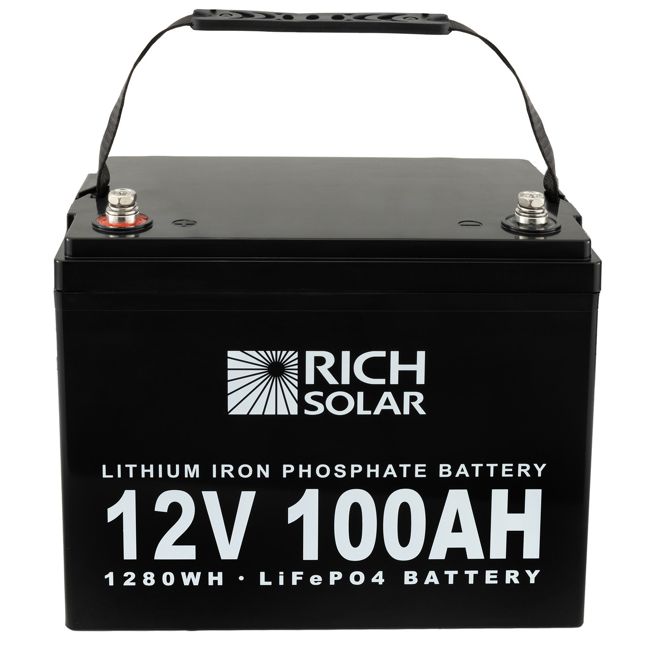 12V 100Ah Lithium Battery for Solar Power, RV, and Marine