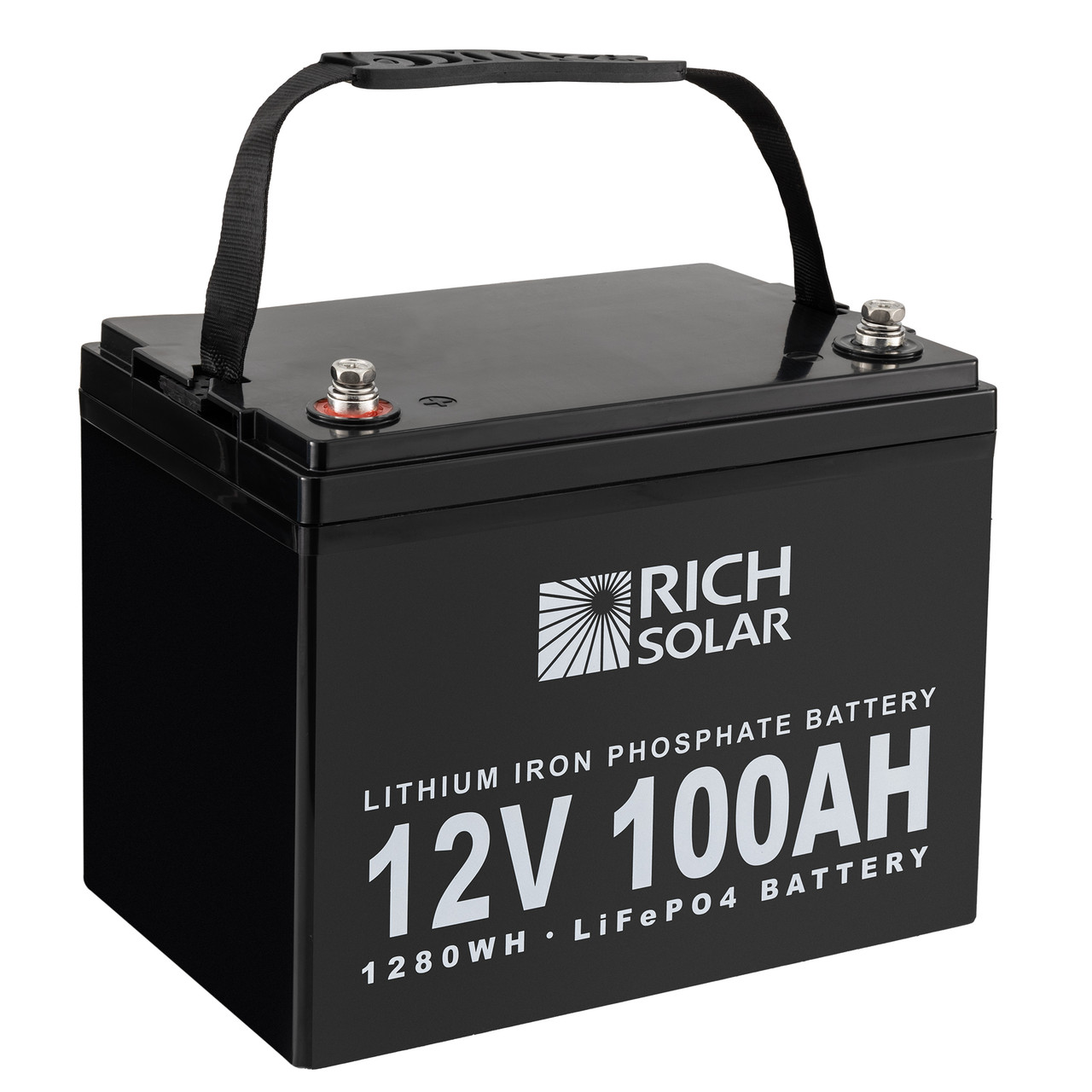 Rich Solar RV 12V 100Ah LiFePO4 Lithium Iron Phosphate Battery - RecPro