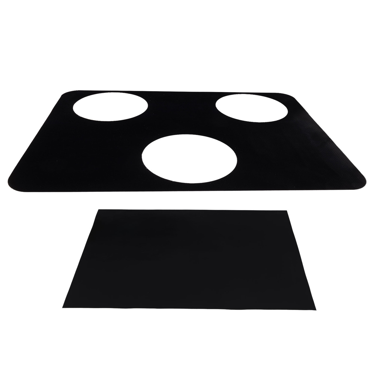 RecPro RV Glass Top for Three Burner Cooktop | Replacement and Greystone |  Scratch and Heat-Resistant Cover